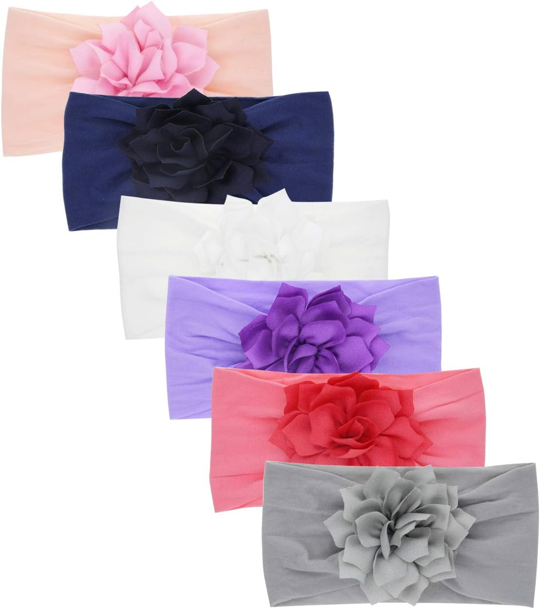 Baby Girl Headbands Cute Hairband Elastic Hair Accessories (grey-AA03)