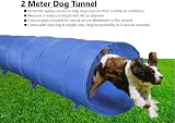 Unibos Dog Training Tunnel Outdoor Play Collapsible Agility Equipment 2m view 3
