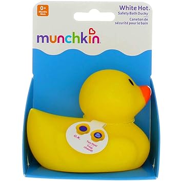 white hot safety bath ducky