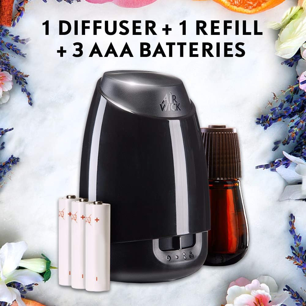 Air Wick Essential Oils Diffuser Mist Refill, Mandarin & Sweet Orange, 1ct, Air Freshener: Health & Personal Care