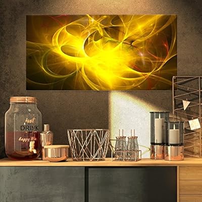 Dark Yellow Nebula Star Abstract On Canvas Art Wall Photgraphy Artwork Print Buy Online At Best Price In Uae Amazon Ae