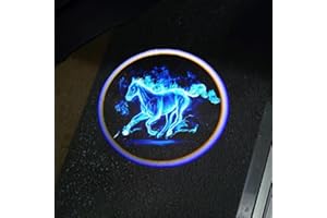 ZTEYUZO 2Packs Car Door Lights Car Door Shadow Lights Projector Welcome Courtesy Lights fit for Bronco Mustang Accessories -Blue