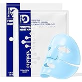 Dr Vincent Deep Hydrating Overnight Collagen Hydrogel Mask, Soothing Facial Mask for Calm Skin & Improve Firm-Looking Appearance, Face Sheet Mask with Cica, Hyaluronic Acid & Peptides, 37gx5ea