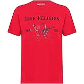 True Religion Men’s Graphic T-Shirt – Short Sleeve Metallic Buddha Tee, Mens T Shirt