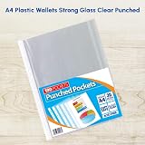 1ABOVE 30 Micron A4 Glass Clear Plastic Wallets 500 Pack view 3