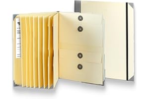 Accordion File Organizer Manila Pocket Document Folder, Portable Multi-Pocket Filing Folder, Birth Certificate Document Organ