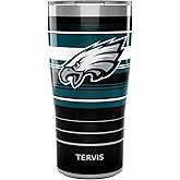 Tervis Traveler NFL Philadelphia Eagles - Hype Stripes Triple Insulated Insulated Tumbler Travel Cup Keeps Drinks Cold & Hot, 20oz, Stainless Steel