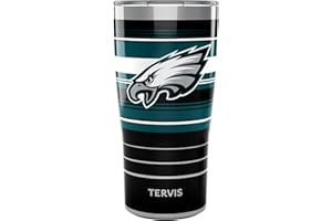 Tervis Traveler NFL Philadelphia Eagles - Hype Stripes Triple Insulated Insulated Tumbler Travel Cup Keeps Drinks Cold & Hot, 20oz, Stainless Steel