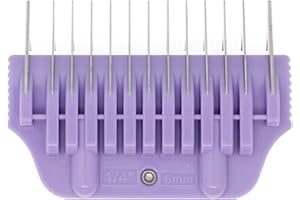 Bucchelli 6MM 1/4" Cut Wide Clipper Guard Attachment for A5 Type Blade |Stainless Steel Blade for Professional Groomers and Stylist | Snap-On/Off Design