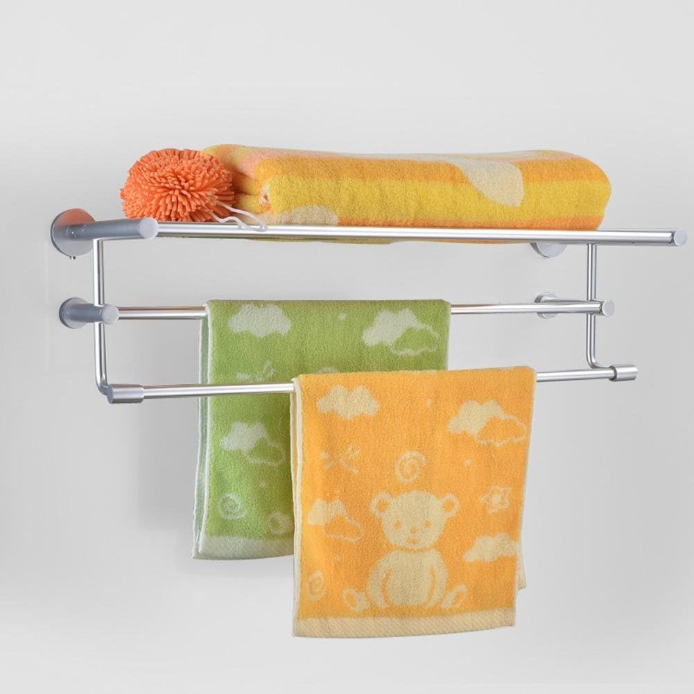 Towel Rack SSBY Aluminum space functional bathroom two or three shelf modular aluminium plate storage rack