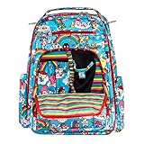 JuJuBe Be Right Back Multi-Functional Structured Backpack/Diaper Bag, Tokidoki Collection - Rainbow Dreams