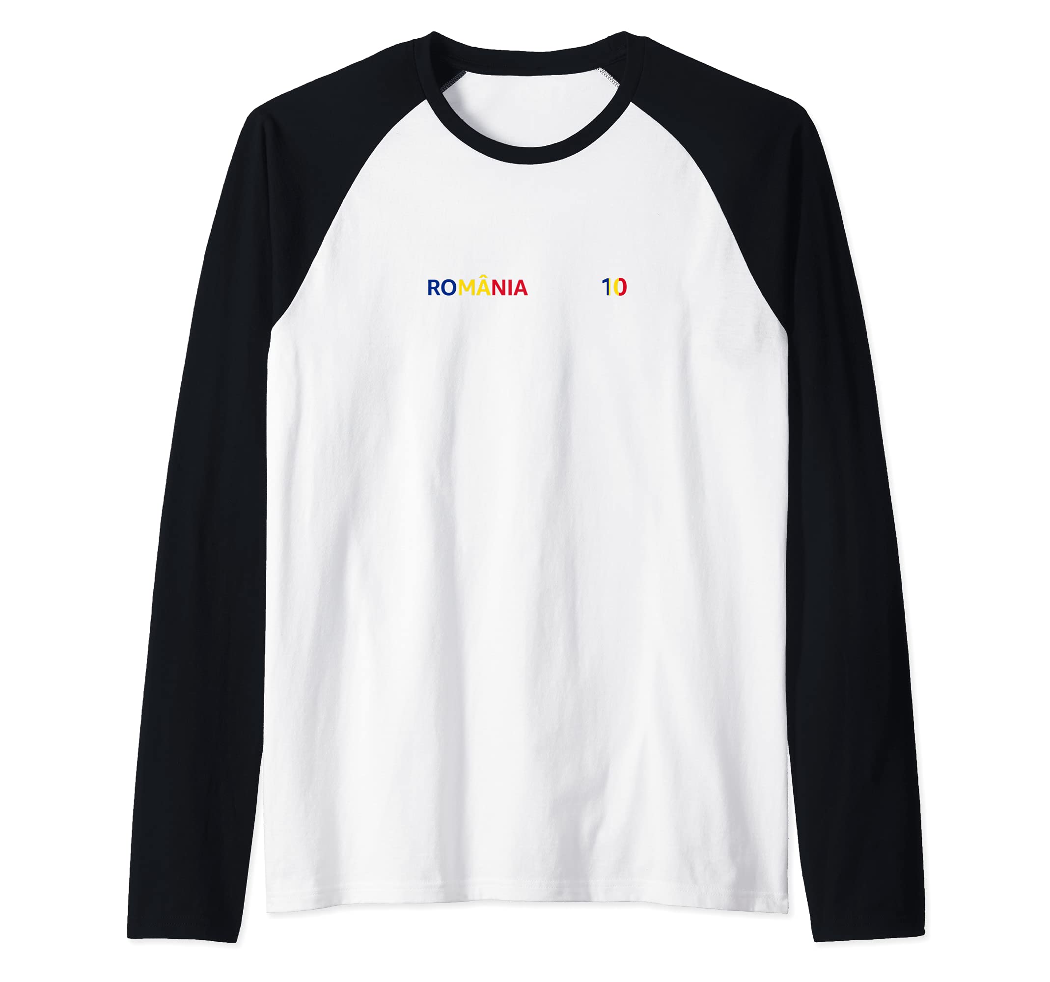 Flag Romania Raglan Baseball Tee