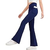 JOCMIC Girls Flare Leggings Kids Bell Bottom High Waisted Yoga Dance Flared Bootcut Pants
