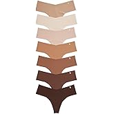 Victoria's Secret Women's No Show Thong Underwear, Panties for Women, Multi Pack (XS-XXL)