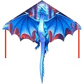 Besra Colorful Dragon Kite Single Line Easy to Fly Beach Kite