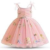 TTYAOVO Toddler Baby Dress Princess Party Tulle Dresses