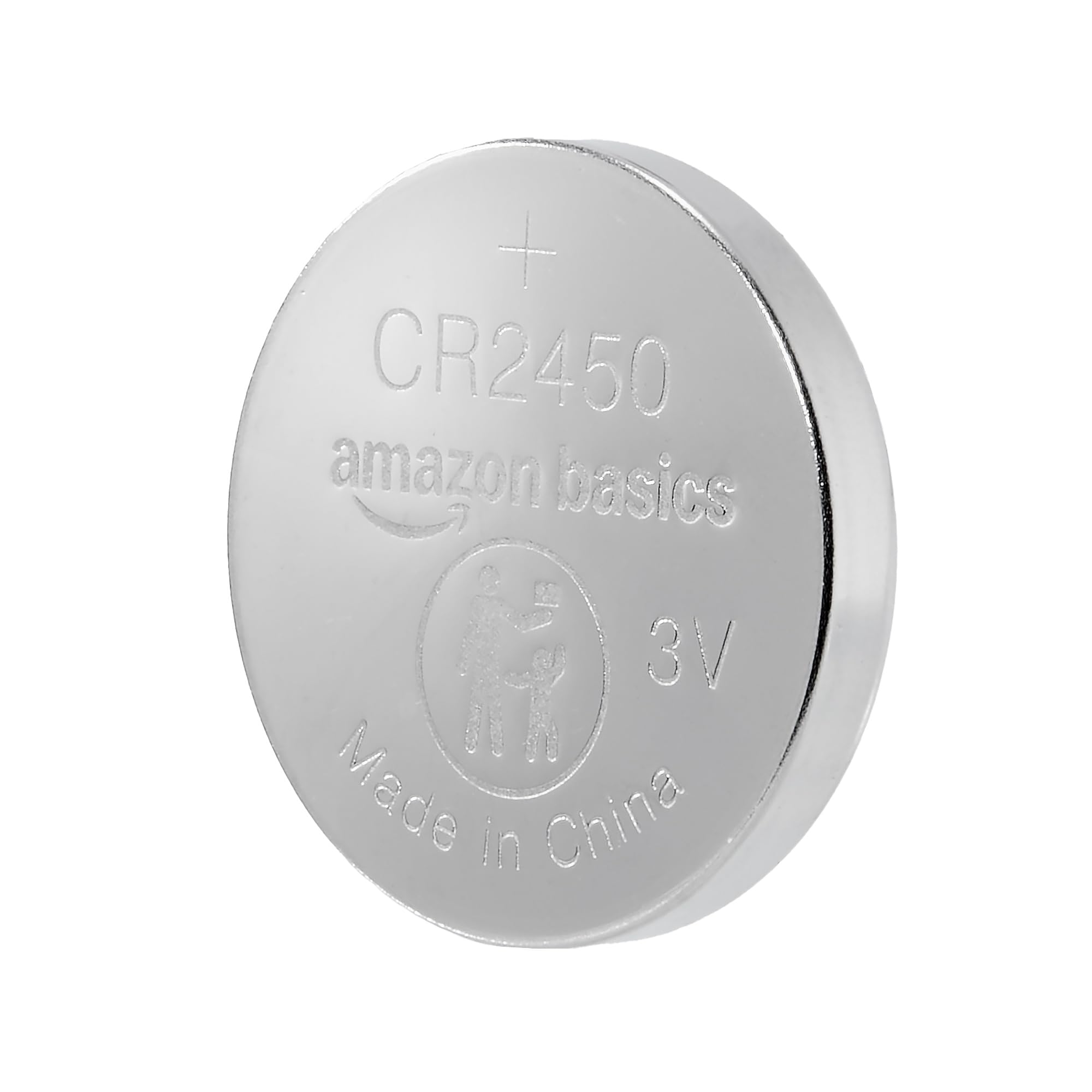 Amazon Basics CR2450 Lithium-Knopfzellenbatterie, Langlebige Leistung, frei von Quecksilber, 3 V, kindersichere Verpackung (zum Öffnen Schere verwenden), 6er-Pack 3