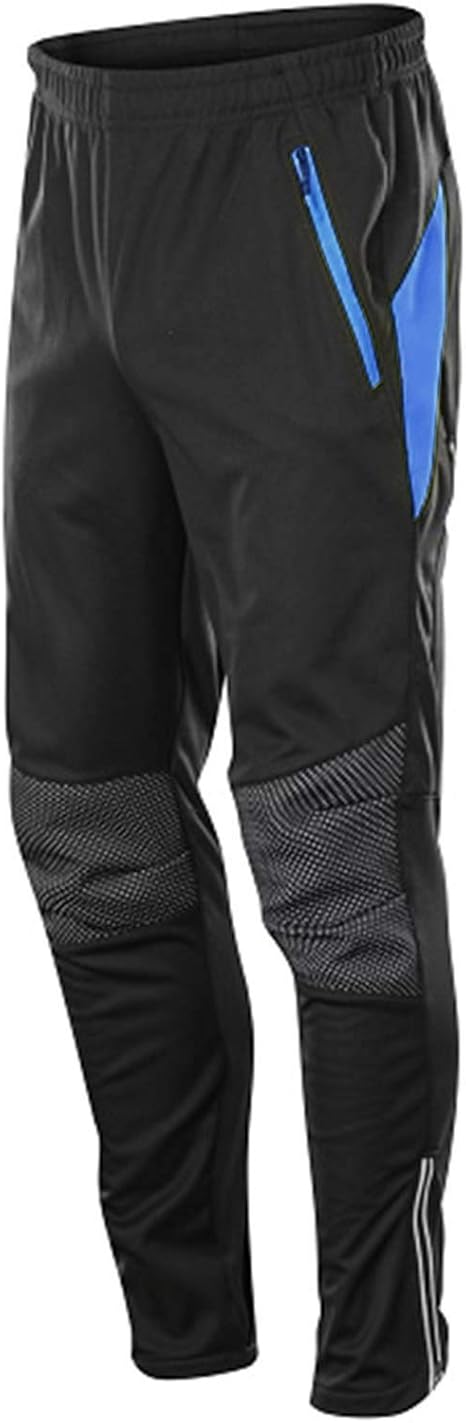 Sikma Herren Radhose Winter Thermo - Gepolsterte Fahrradhose Schwarz/Gelb XL