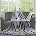 Balichun Luxury Fleece Throw Blanket - Ultra Soft Warm Fuzzy Lightweight on Couch/Bed (King, Grey)