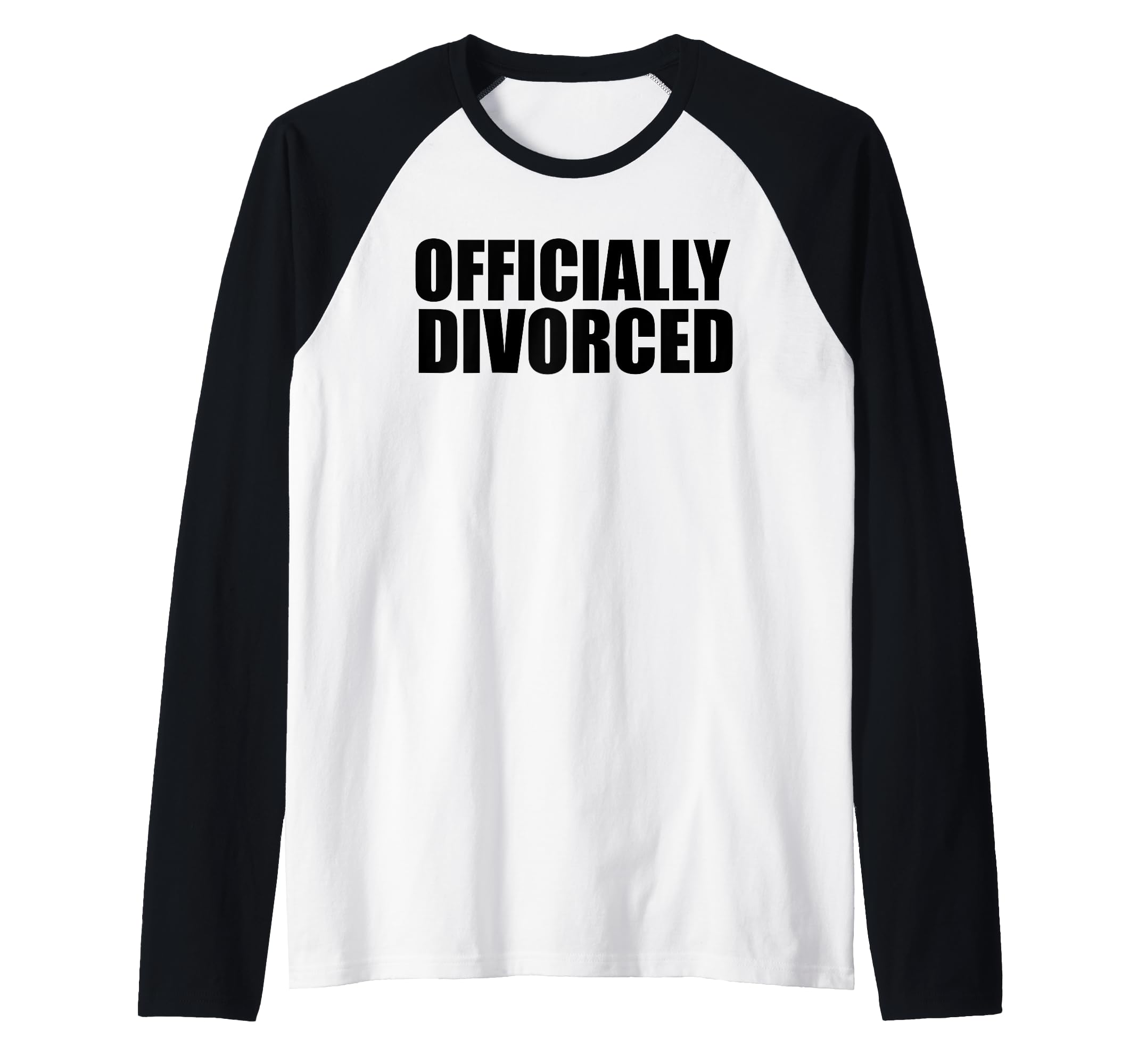 Officially Divorced Raglan Baseball Tee