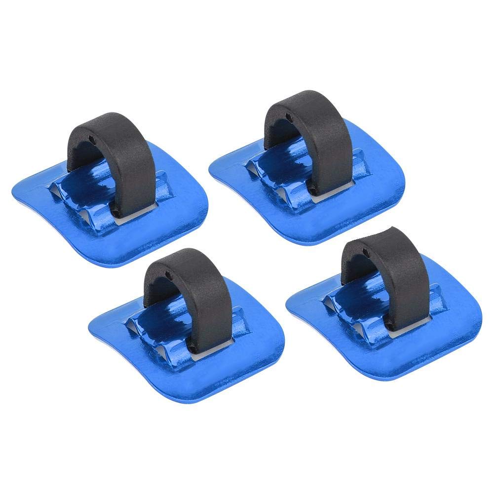 Keenso 4 Pcs Bike C Clips Housing Hose Guide Clamps, Bike Brake Cable Tube Guide Shifter Adapter Bicycle Frame C Buckle for Brake Derailleur Shift Cables(Blue) Bicycle Repair Hardware Tools