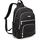 AOTIAN Small Size Backpack, Durable Lightweight Daypack for Women Girls & Boys Hiking Travel Sports, Black