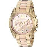 Michael Kors Bradshaw Women's Stainless Steel Chronograph Watch with Steel Bracelet Band