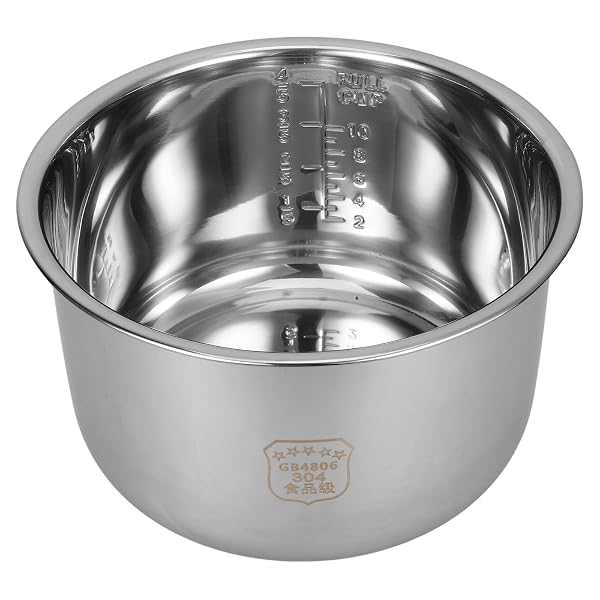UPKOCH STAINLESS STEEL RICE COOKER INNER POT 5.28QT...