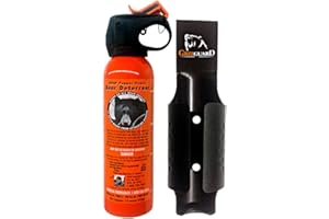 Udap Bear Spray Safety Orange Color Griz Guard Holster (Black)