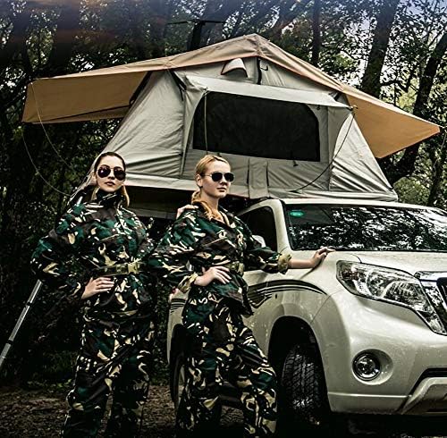 Qiulv Car Roof Tent Roof Top Tents Camping Extension Width Tents Waterproof, UV Protection Sun Suitable desert, snowy mountains Portable Cabana (Not including car)