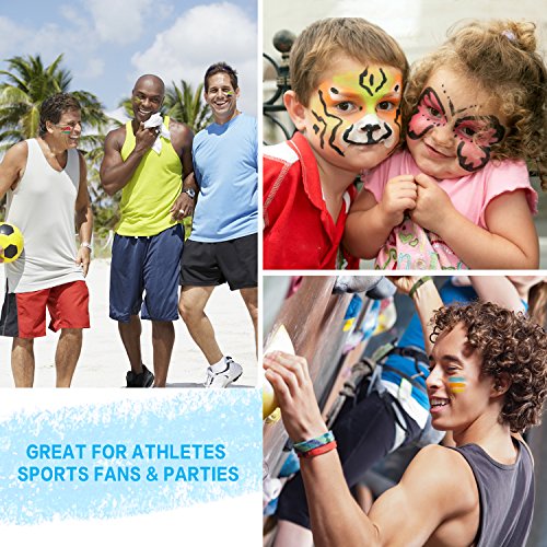 image for GOOQ Sports Eye Black - Face Paint - Sports Eye Paint Stick for Kids, 