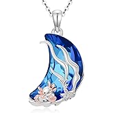 Animal Necklace 925 Sterling Silver Cute Animal Jewelry Gift Suitable for Women Mother's Day Thanksgiving Christmas Easter