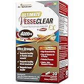 LABO Nutrition Ultimate VesseCLEAR EX Nattokinase NSK-SD 4000FU & Elastin F, Vessel Circulation & Brain Health Support, Japanese Supplement Shelf Stable Acid Resistant DRCaps Delayed Release Capsules