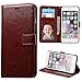 iPhone 6S Plus Case Next-shine [Layered Dandy] [Brown] - [Card Slot] [Flip] [Slim Fit] [Wallet] - For Apple iPhone 6 Plus and iPhone 6S Plus 5.5