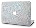KEC MacBook Air 13 Inch Case Plastic Hard Shell Cover A1369 / A1466 (Silver Gliter)