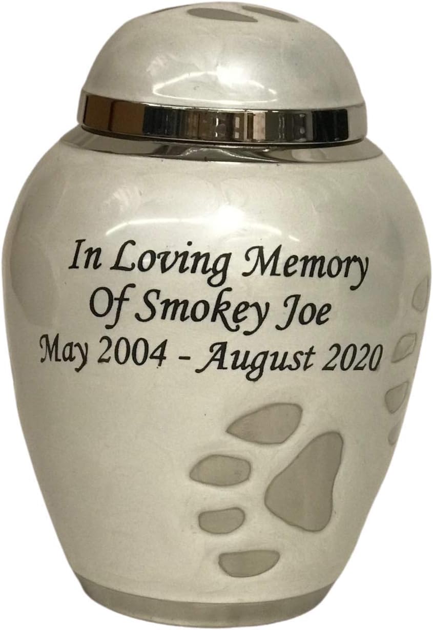 Amazon Com Nwa Custom Engraved Small Paw Cremation Pet Urn Pet Memorial Products Pet Supplies