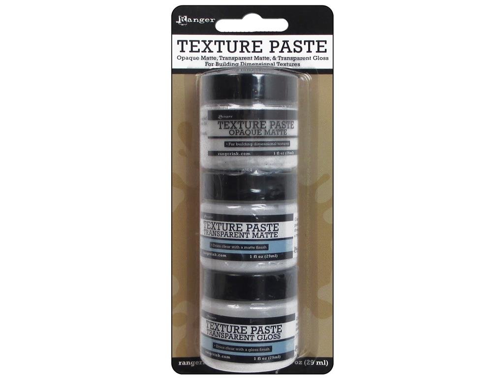 Ranger Texture Paste, Multi-Coloue, Pack of 3