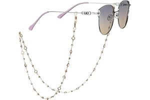 A JINDALAI Eyeglasses Chain Holder, Beaded Neck Cord for Reading Glasses and Sunglasses, Women and Girls