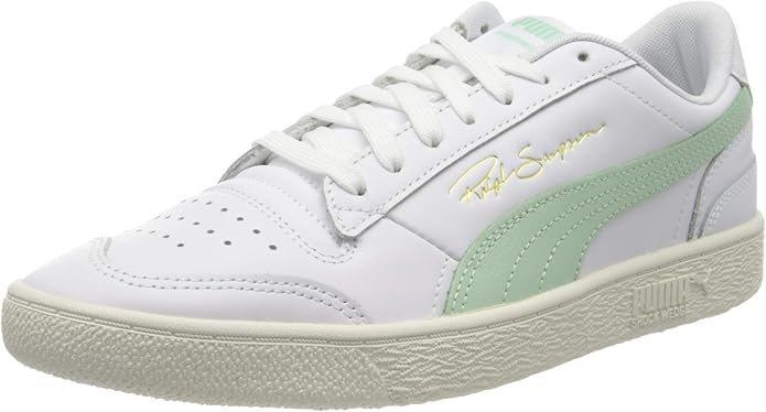 puma white low top sneakers