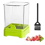 Upgraded Fruit Slicer Cup, Strawberry Slicer with