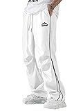 ABSECAI Mens Baggy Sweatpants Straight Wide Leg Y2k