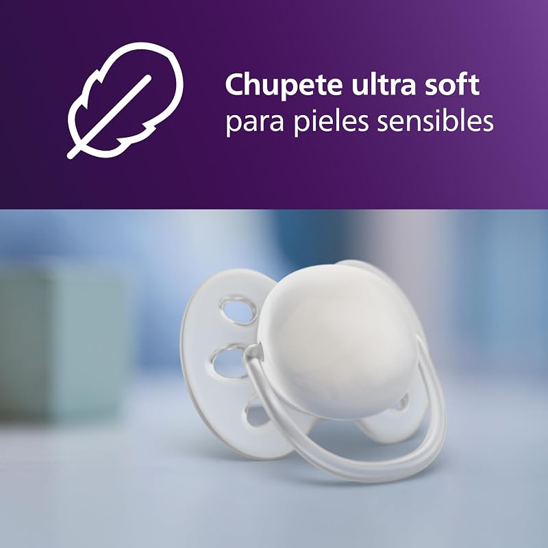 Philips Avent Set de regalo de biberones para recién nacidos: 4 biberones, chupete ultra soft y escobilla para biberón, bebés de 0-12 meses (modelo SCD838/11)