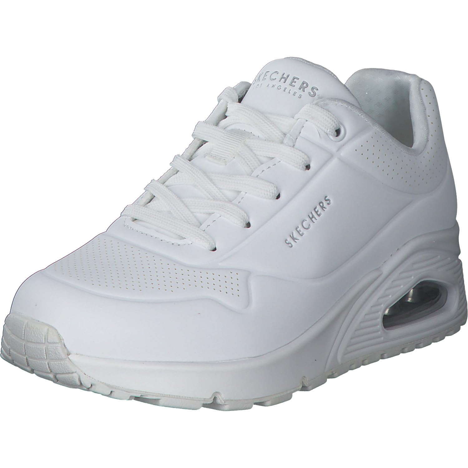 Skechers Women’s Uno-Stand on Air Sneaker, White/White, 9