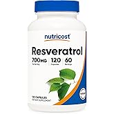 Nutricost Resveratrol 700mg, 120 Capsules - Vegan, Gluten Free, Non-GMO