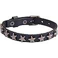 GelConnie Punk Leather Cuff Bracelet Adjustable Straps Wrap Bracelets Arm Armor Cuff Gothic Leather Wristbands for Men, Women