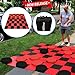 EasyGo Giant Checkers Game - Indoor Outdoor - Family Game - Lawn Game - 5 Feet X 5 Feet