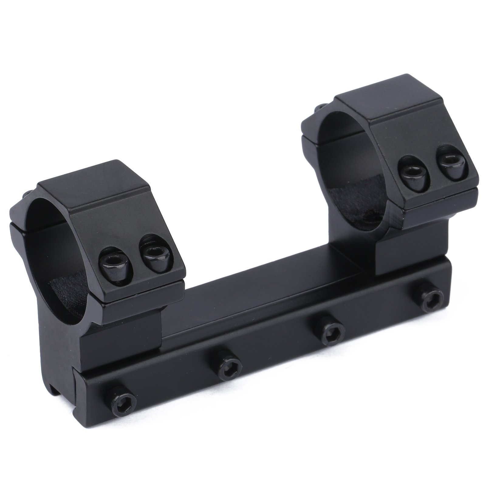 Dophee 30mm High Profile Scope Mount Dual Ring Scope Rifle Mount Base with 11mm Dovetail Rail Adapter Air Rifle Gun for Outdoorsport