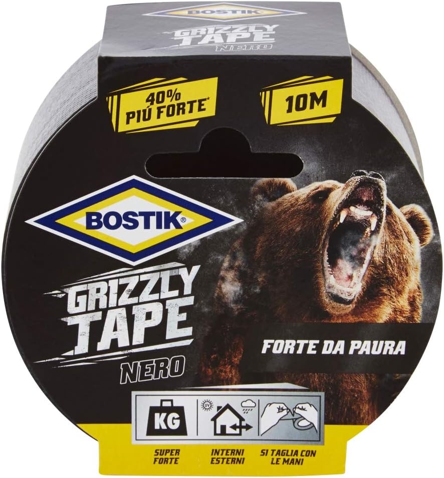 BOSTIK Grizzly Tape Black 10 m x 50 mm - Image 3