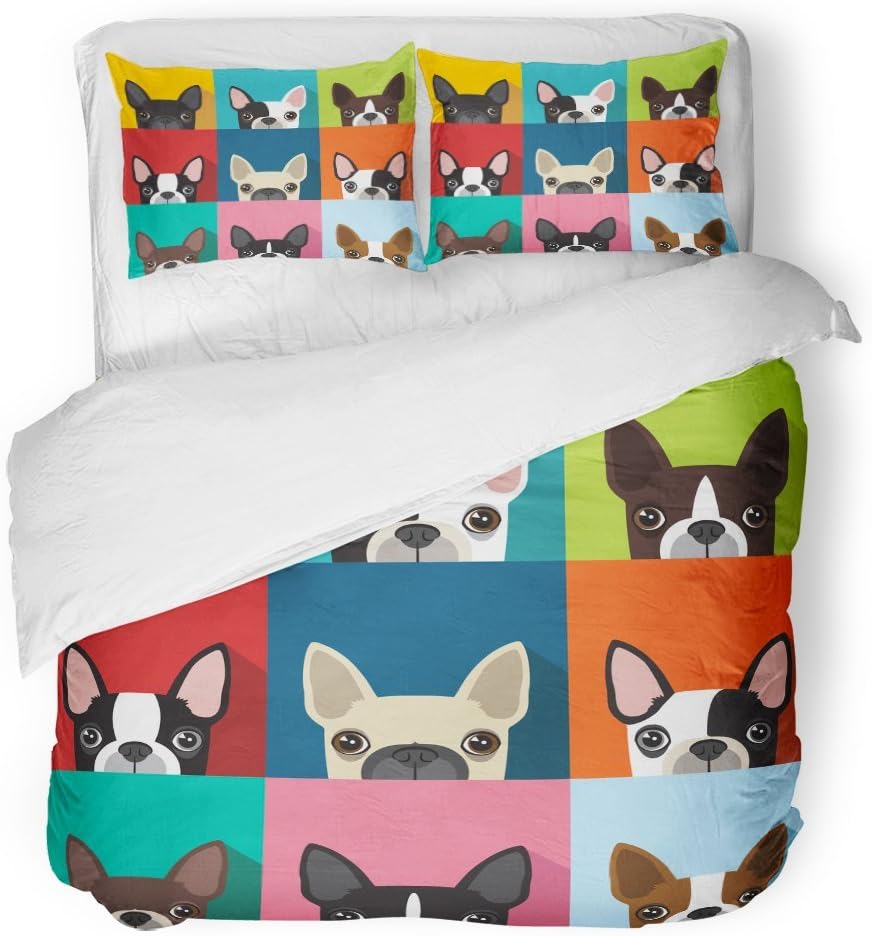 boston terrier bedding set