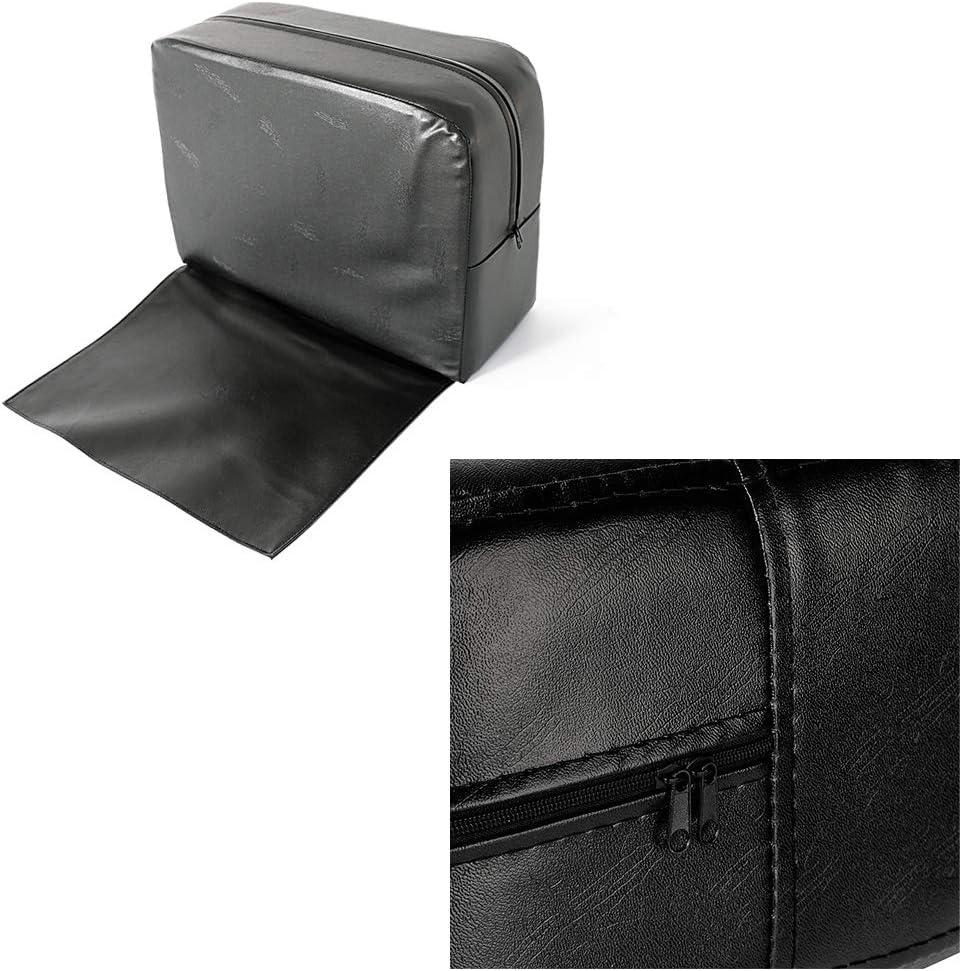 Salon Beauty Spa Equipment Styling Barber Chair Child Booster Seat, Black Leather Highchairs Auxiliary Heightening Seats，for Baby & Kids Hair Cutting: Kitchen & Dining